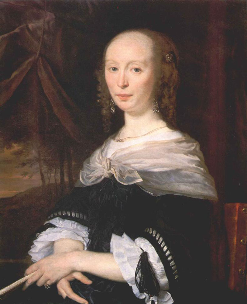 Portrait of a Lady by Abraham van den Tempel-Portrait Painting