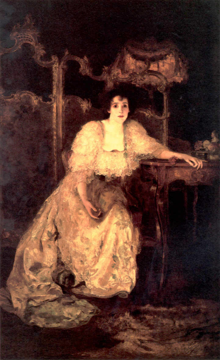 Portrait of a Lady by Solomon Joseph Solomon-Portrait Painting