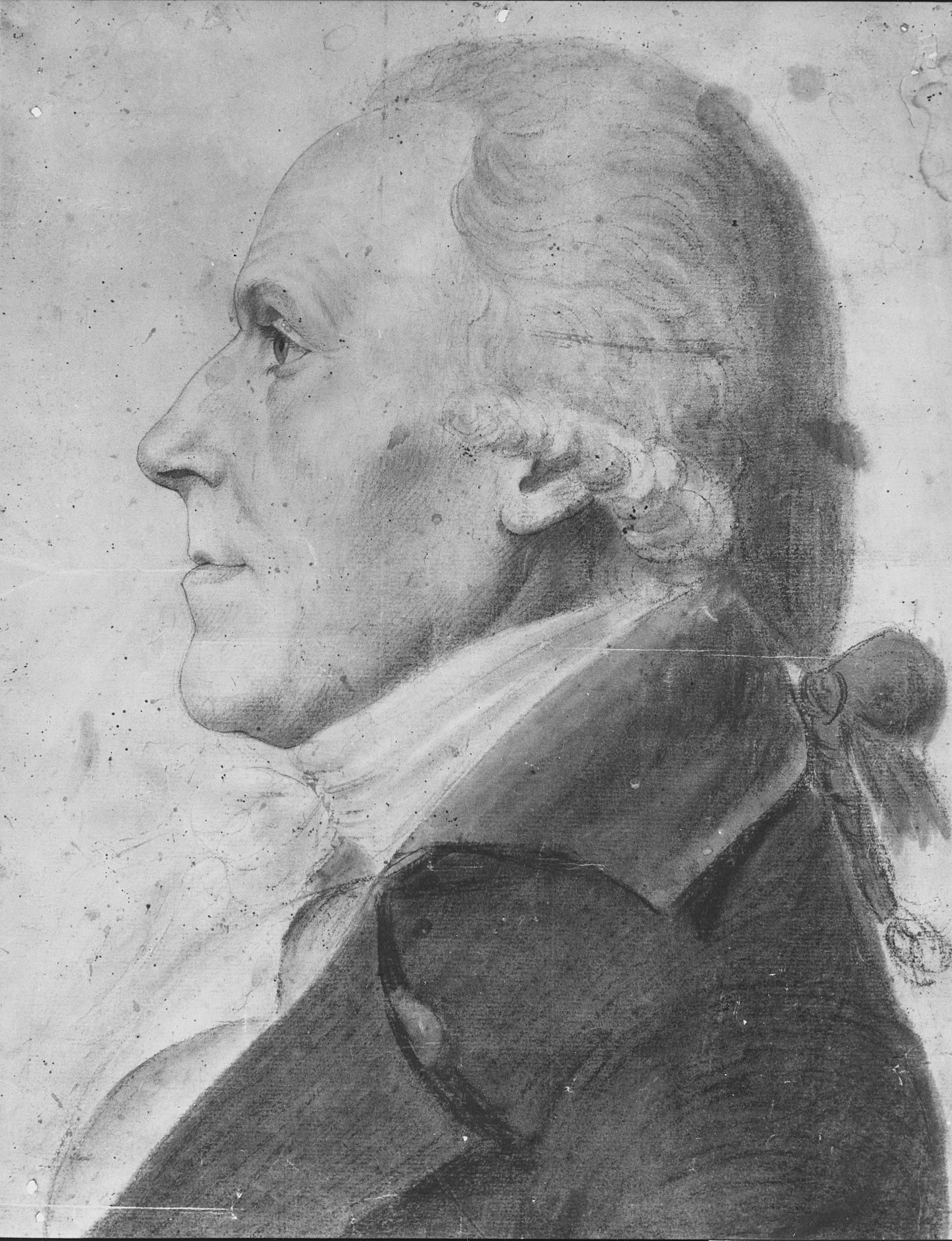 Portrait of a Man by Charles Balthazar J. F. Saint-Memin-Drawing Painting