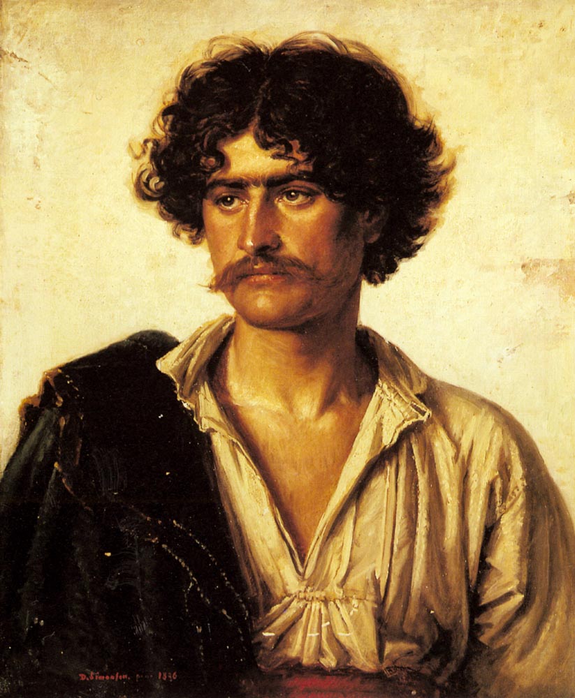 Portrait of a Man by David Simonson-German Painting