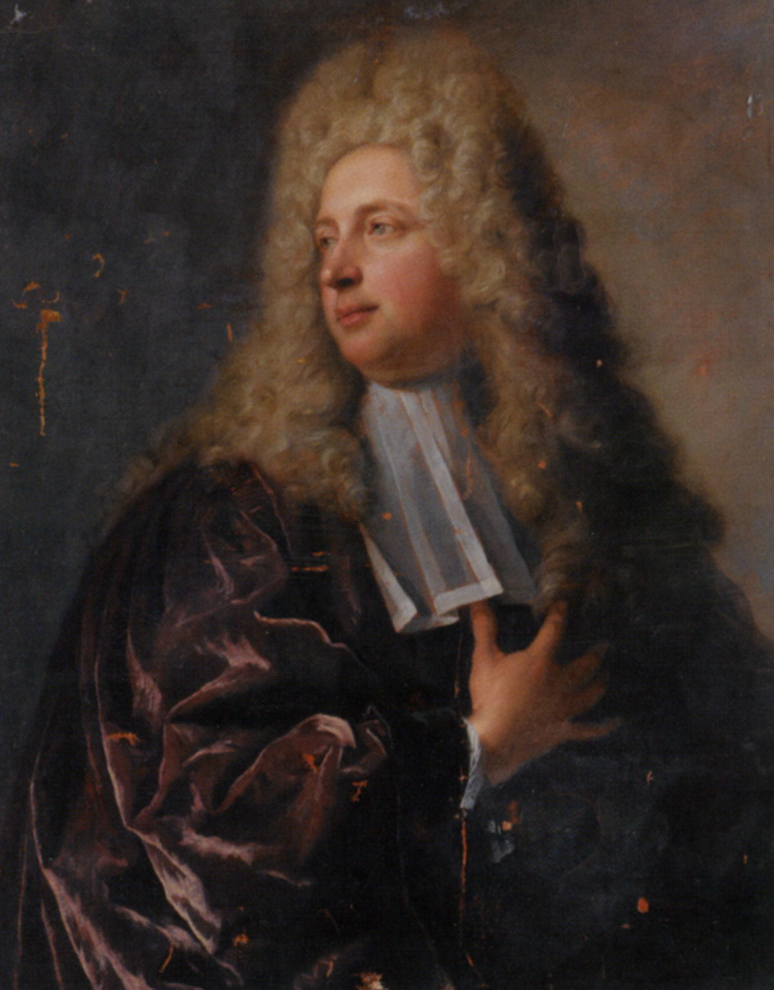 Portrait of an Alderman of the Town of Paris Half Length by Jean Francois de Troy-Portrait Painting