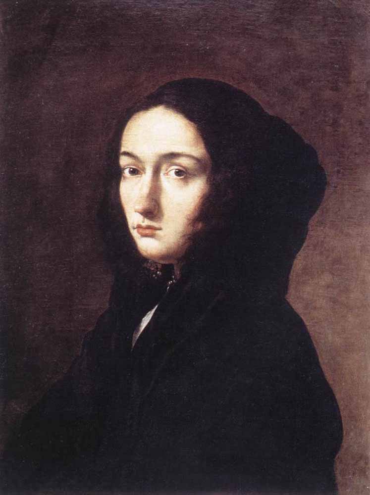 Portrait of the Artist's Wife Lucrezia by Salvator Rosa-Portrait Painting