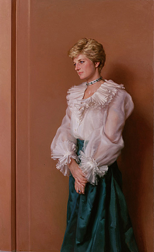 Princess Diana by Nelson Shanks-American Painting