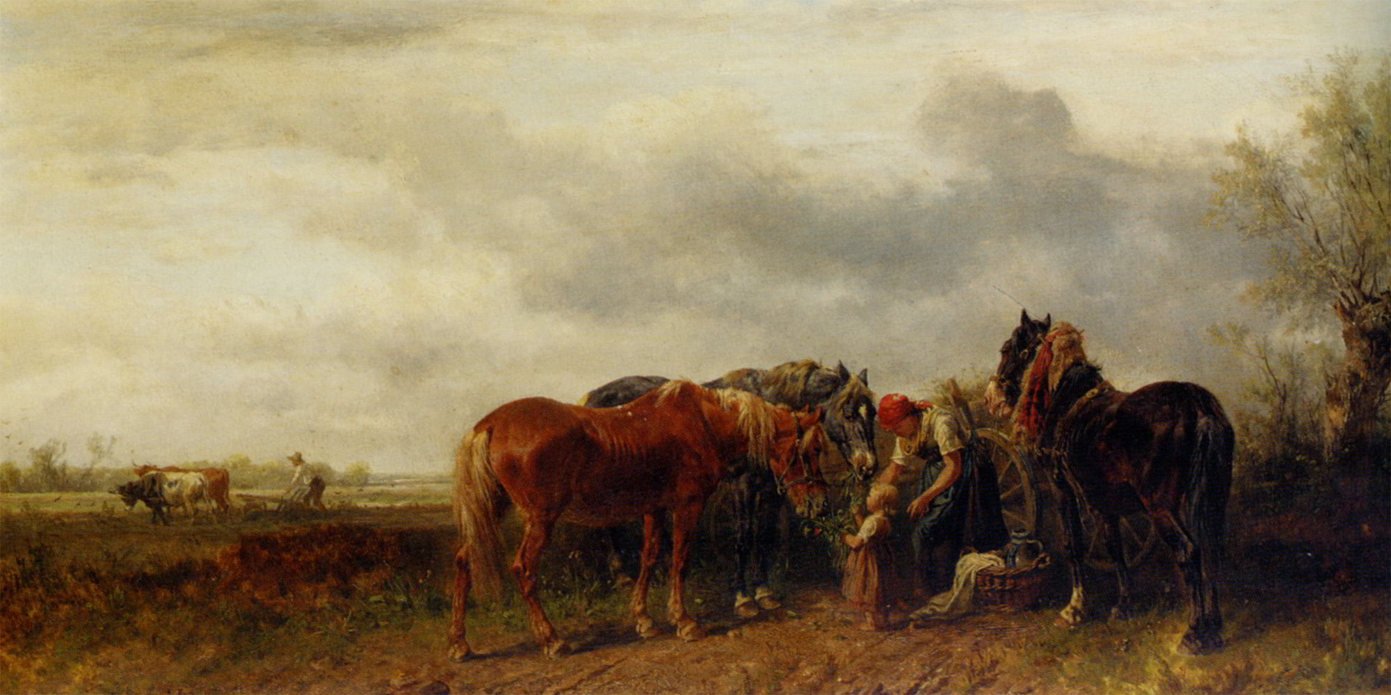 Rast Von Der Arbeit by Ludwig Hartmann - ArtPaintingArtist