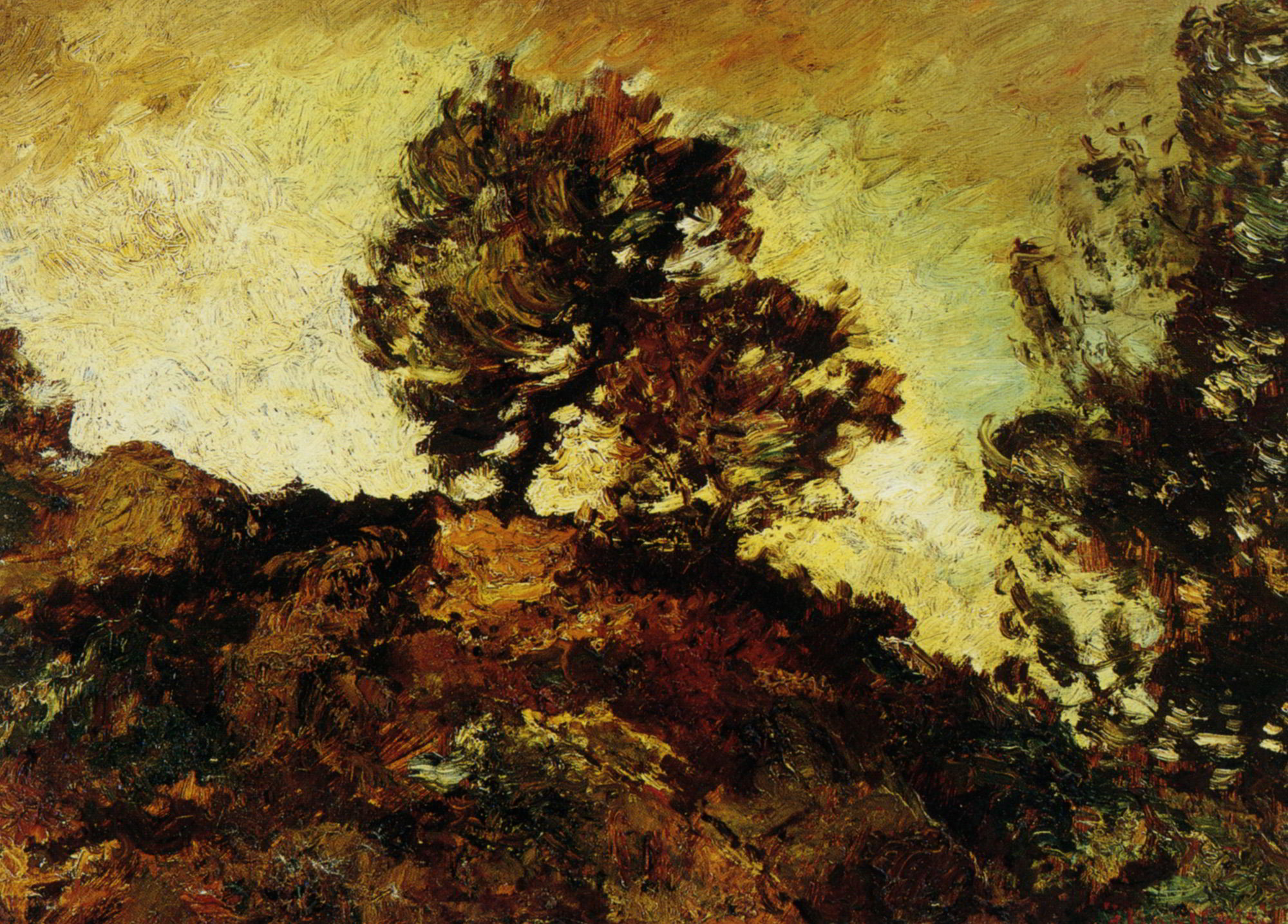 Rocky Landscape by Adolphe Monticelli