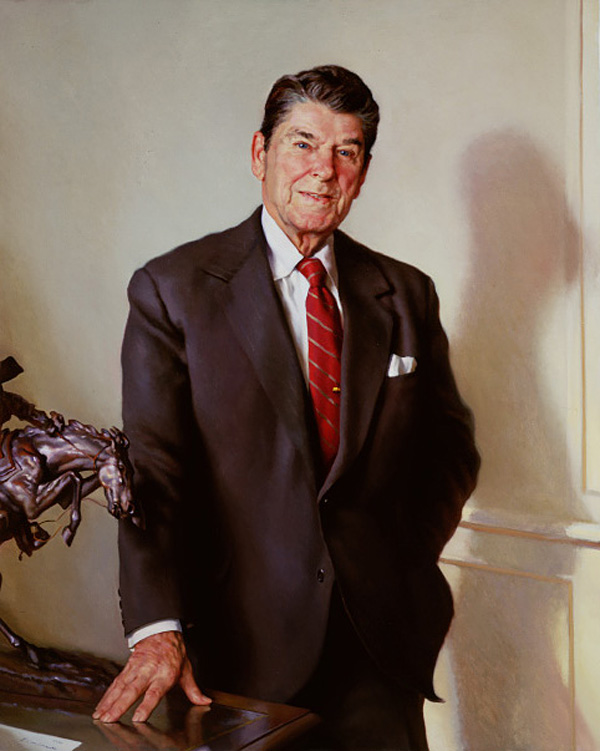 Ronald Reagan by Nelson Shanks-Portrait Painting