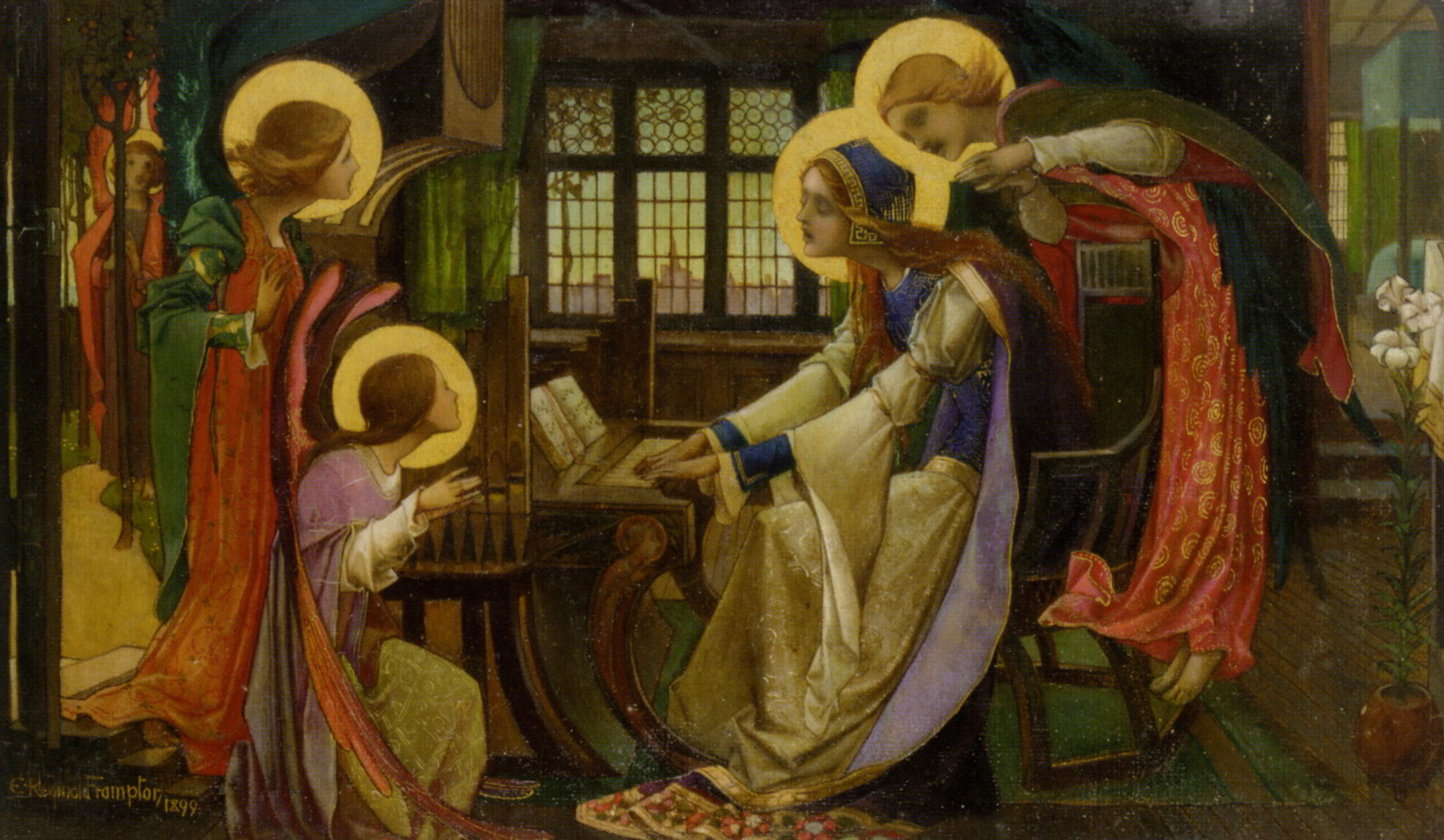Saint Cecilia by Edward Reginald Frampton