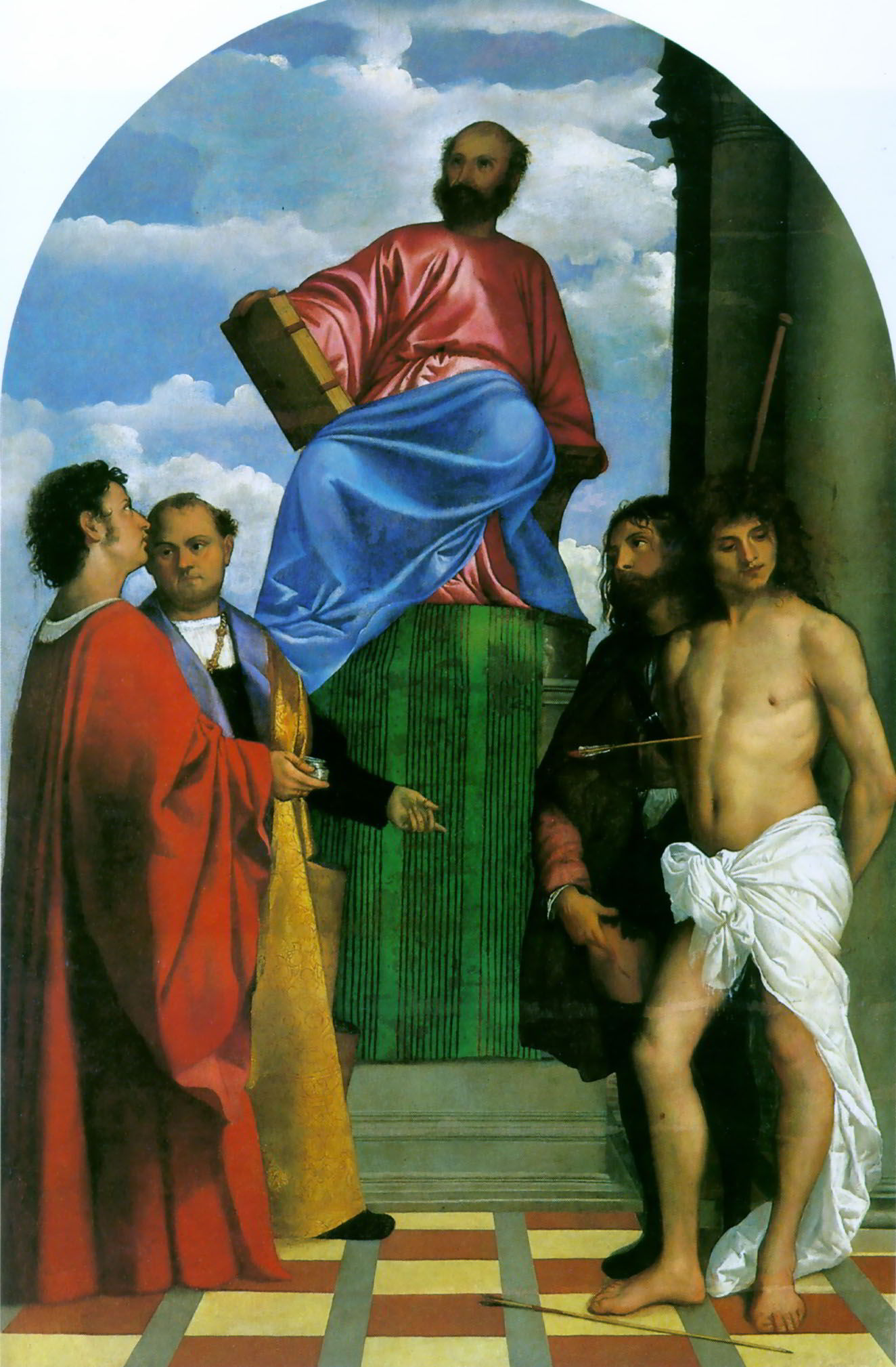 Saint Mark Enthroned by Titian-History Painting