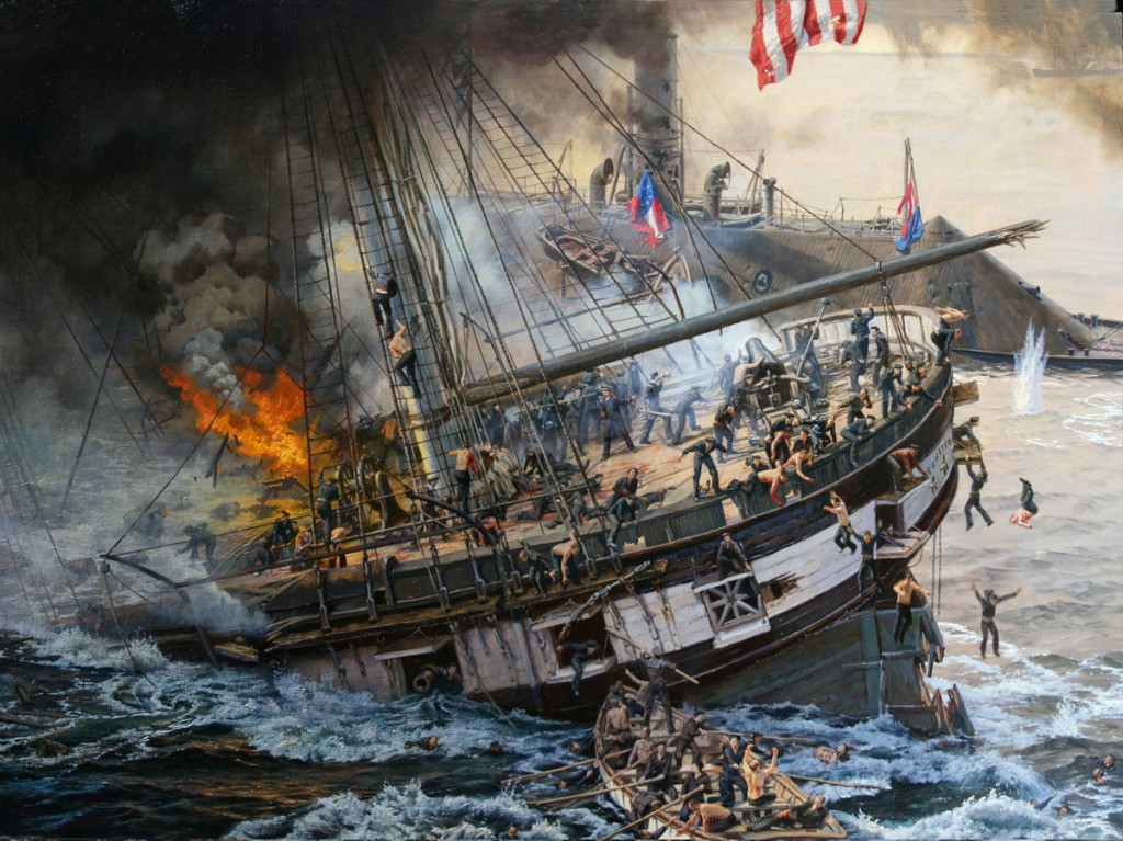 Sinking of the Cumberland by James Gurney