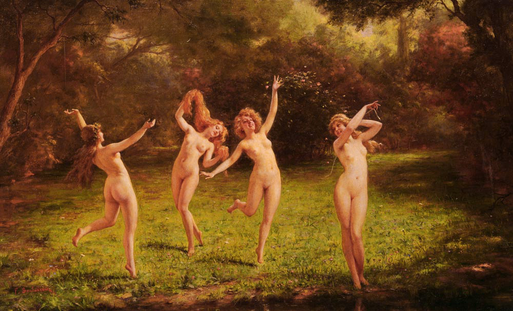 Spring by Frederic Soulacroix-Italian Painting