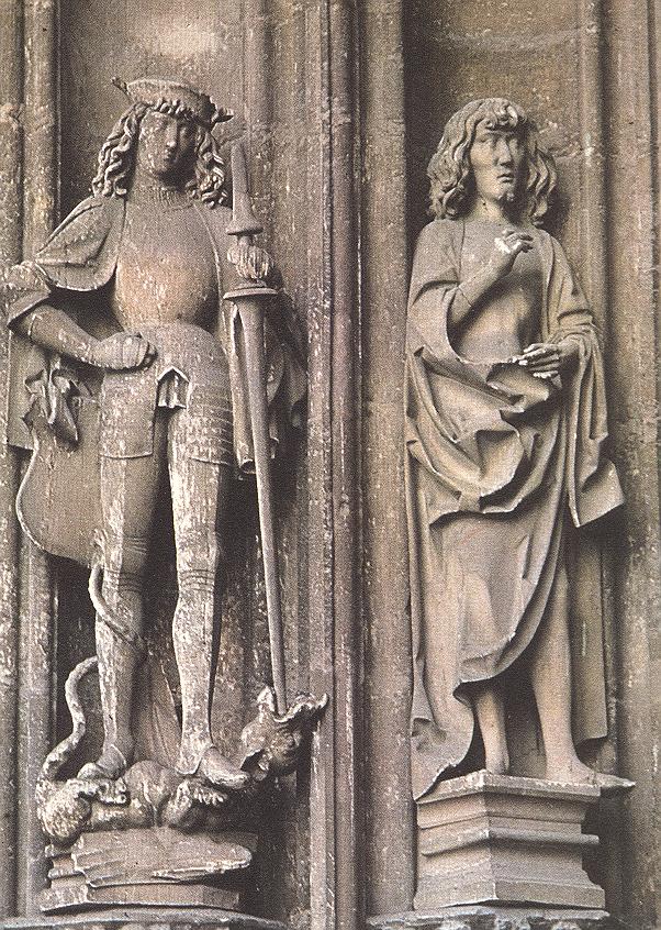 St George and St John the Evangelist by Hans Multscher