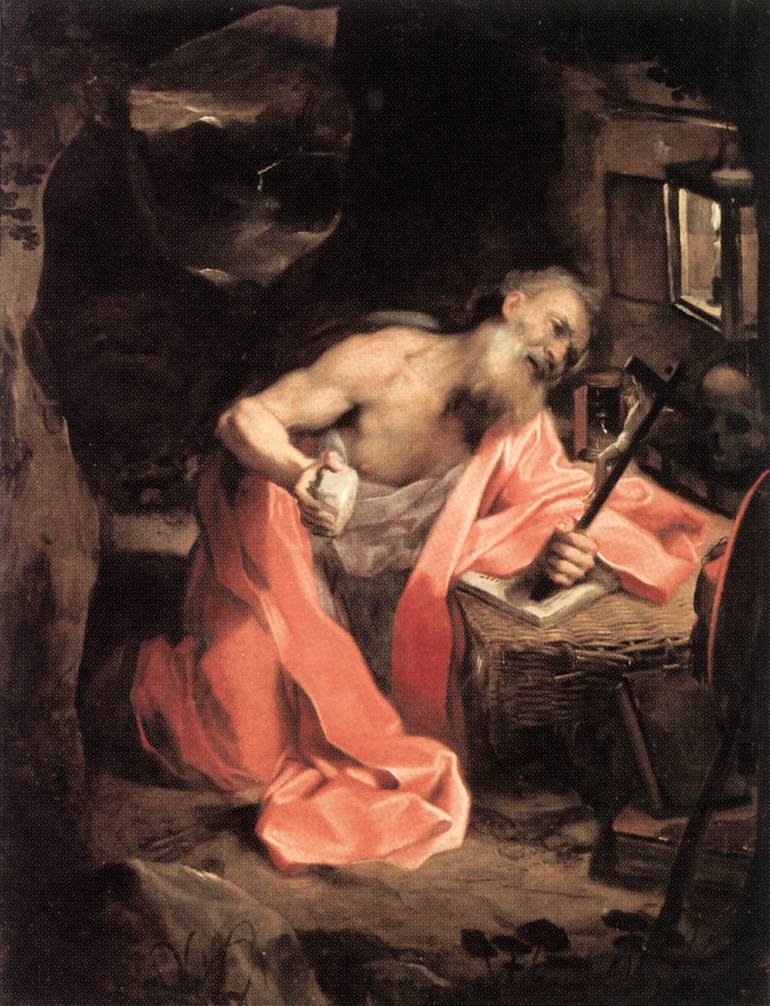 St Jerome by Federico Fiori Barocci-Oil Painting