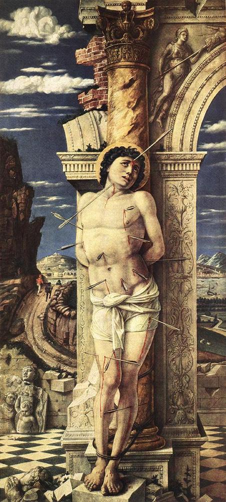 St Sebastian by Andrea Mantegna-History Painting