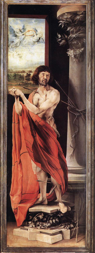 St Sebastian by Matthias Grunewald-History Painting