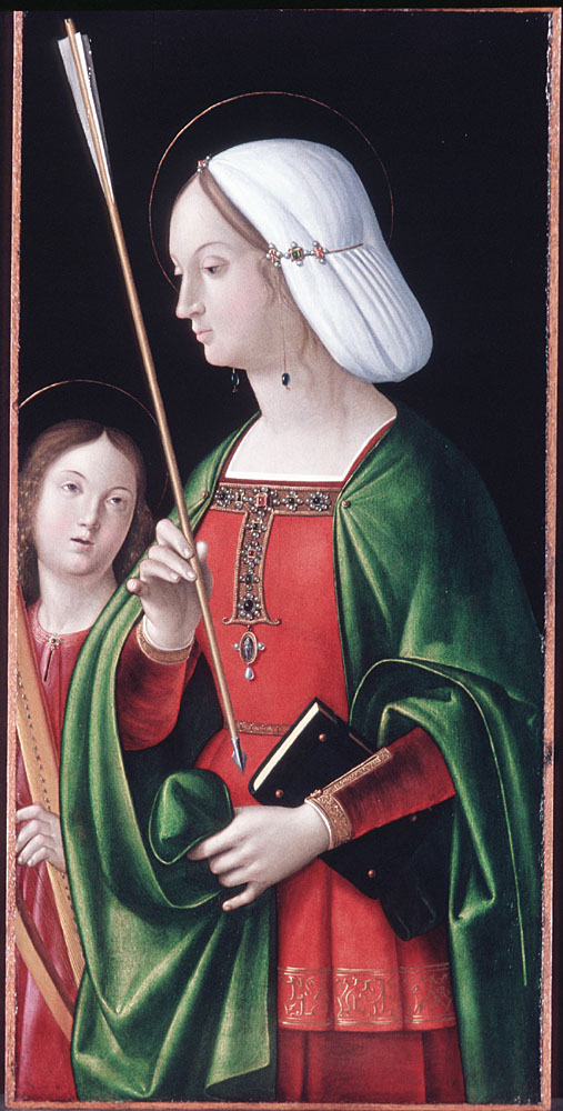 St. Ursula by Andrea Solario-Portrait Painting