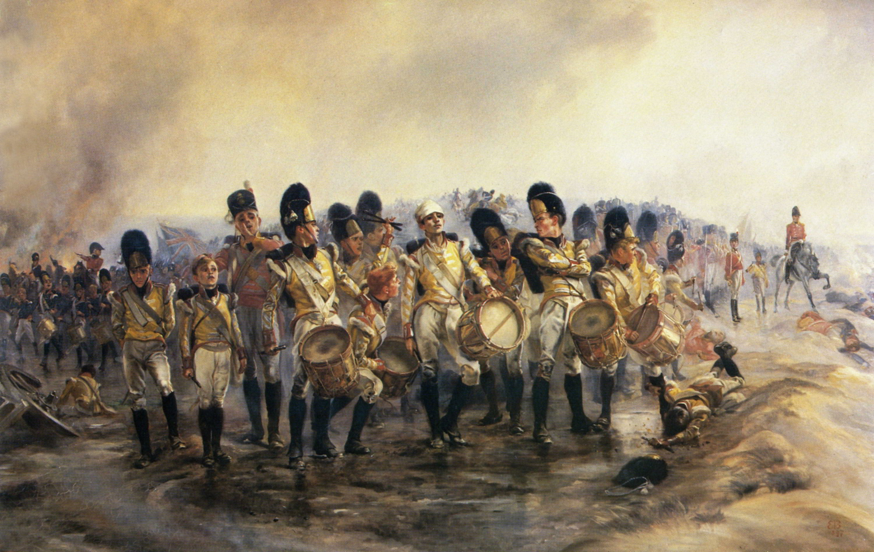 Steady the Drums and Fifes! by Elizabeth Thompson-History Painting