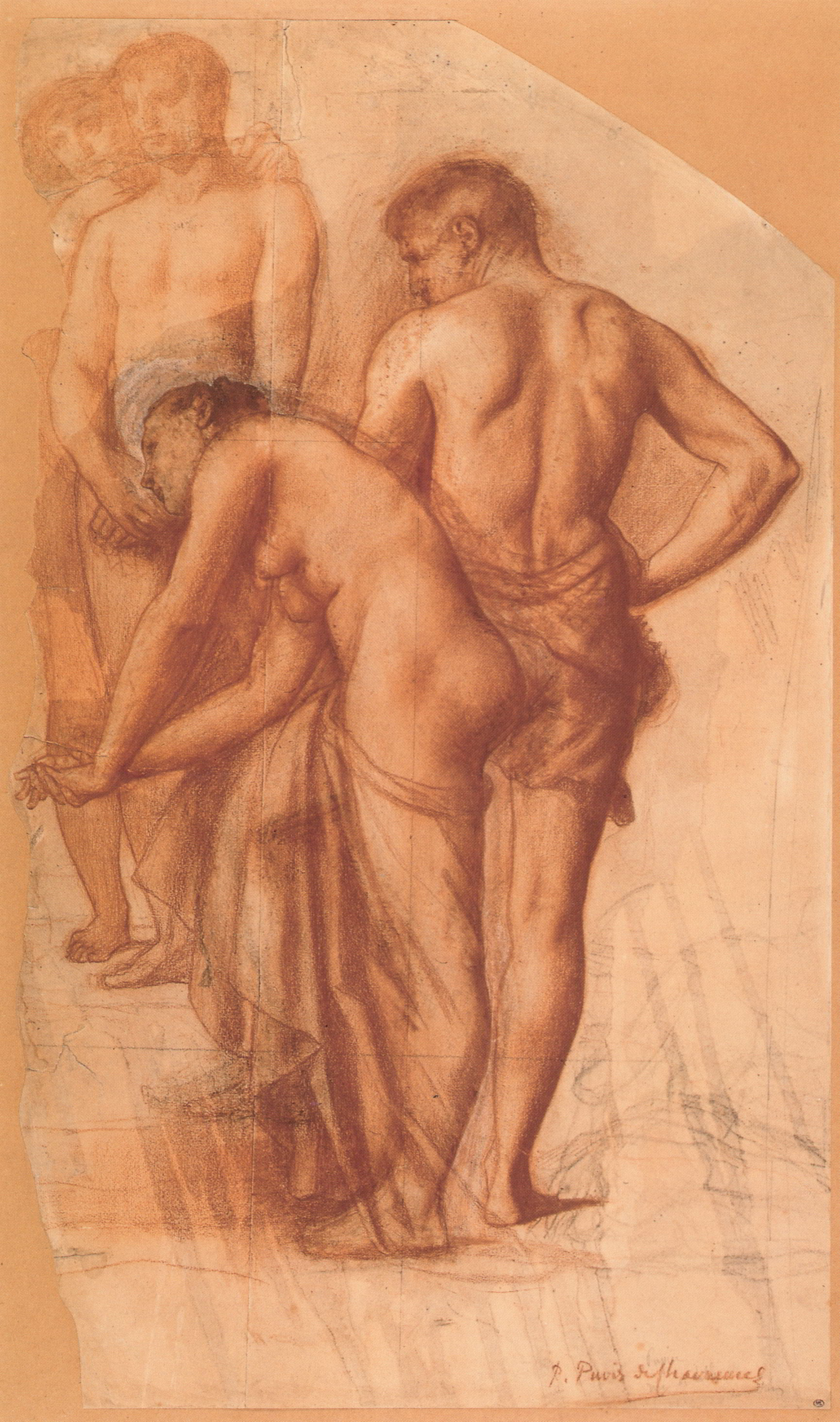 Study for Four Figures in 'Rest' by Pierre Cecile Puvis de Chavannes