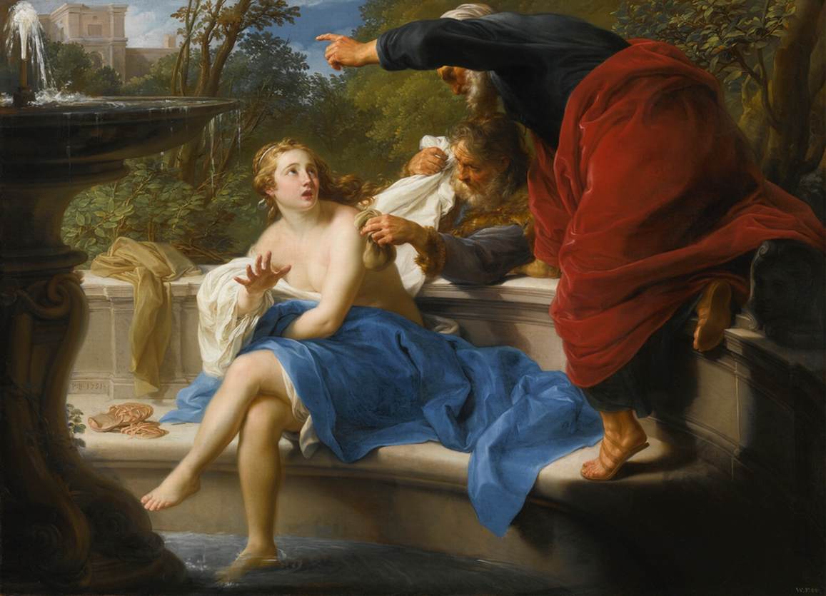 Susanna and the Elders by Pompeo Girolamo Batoni