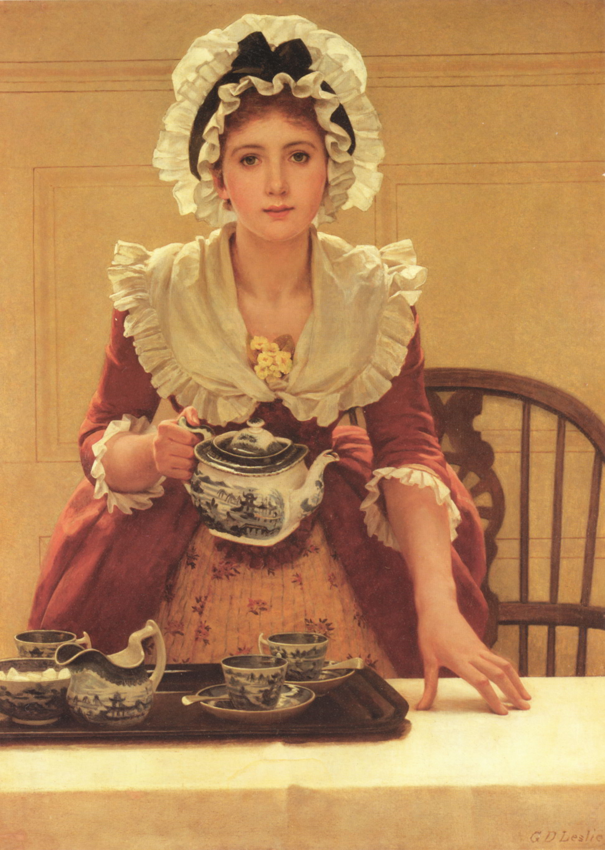 Tea by George Dunlop, R.A., Leslie