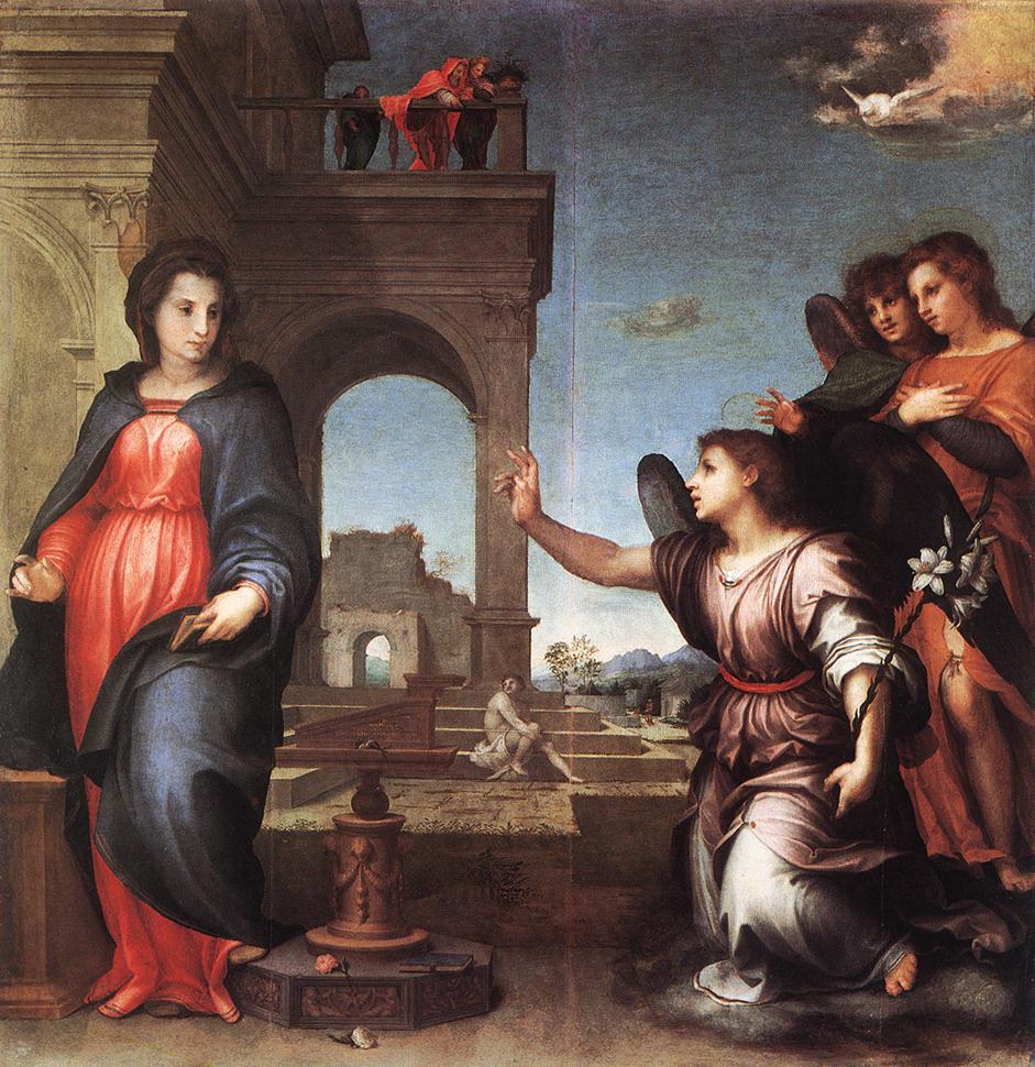 The Annunciation by Andrea del Sarto-Italian Painting