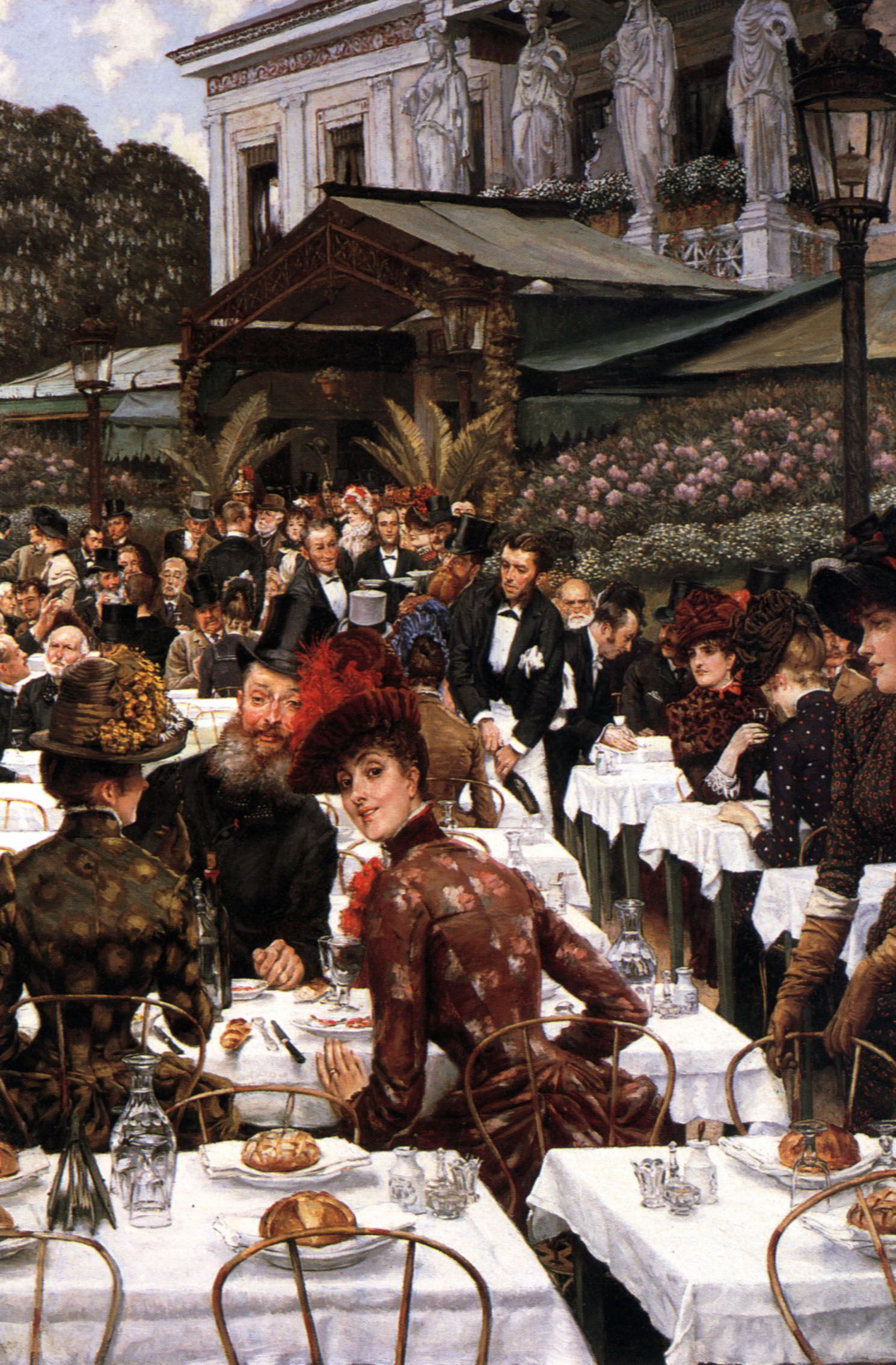 The Artist's Ladies by James Jacques Joseph Tissot-Oil Painting