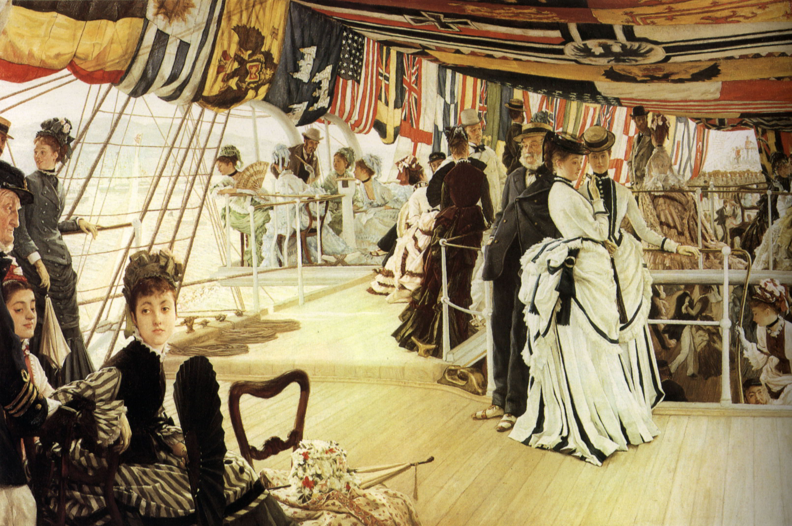 The Ball on Shipboard by James Jacques Joseph Tissot-Oil Painting