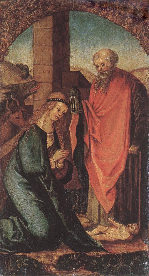 The Birth of Christ by Hans Leonhard Schaufelein-History Painting