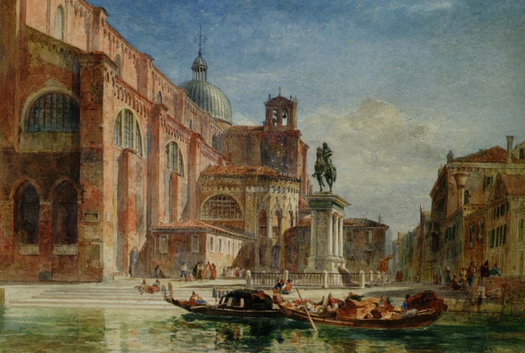 The Church of St Giovanni e Paolo with the Statue of Colleoni by Edward Angelo Goodall