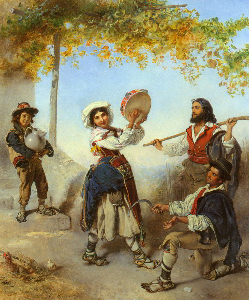 The Dance by Anton Romako- Austrian Painting