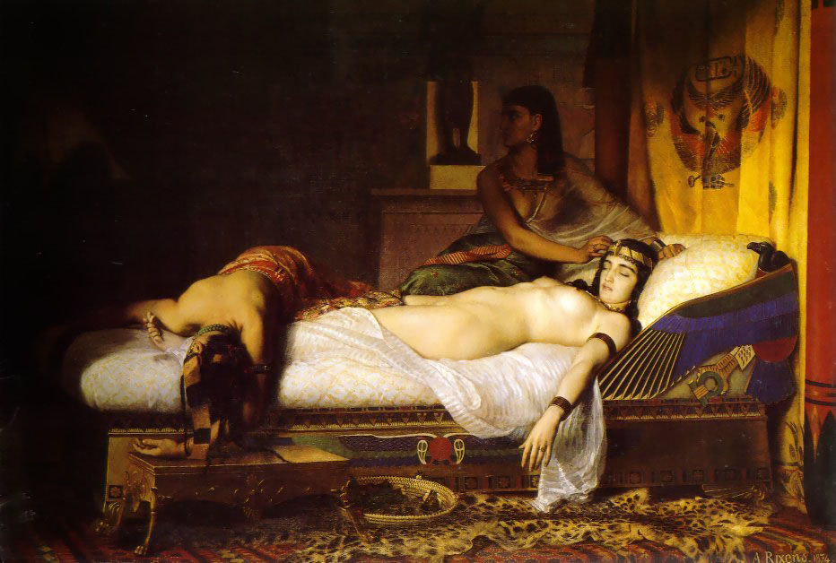 The Death of Cleopatra by Jean Andre Rixens-French Painting