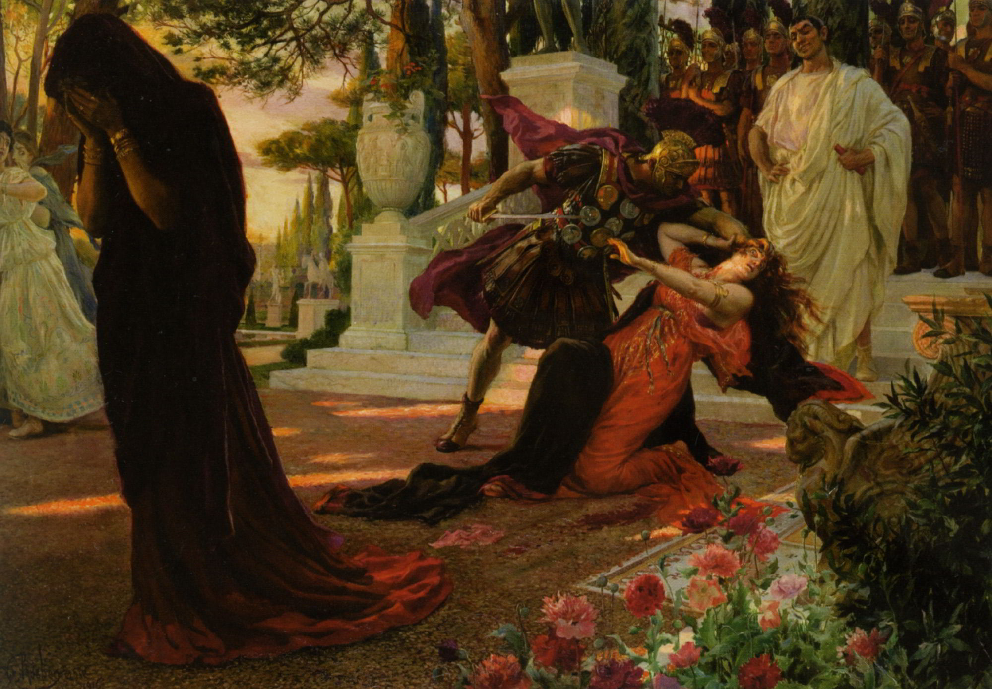 The Death of Messalina by Georges Antoine Rochegrosse-Oil Painting