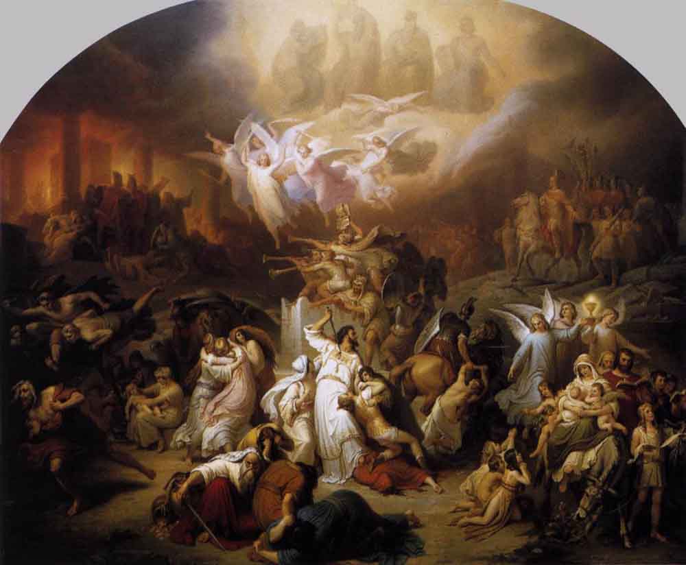 The Destruction of Jerusalem by Titus by Wilhelm von Kaulbach