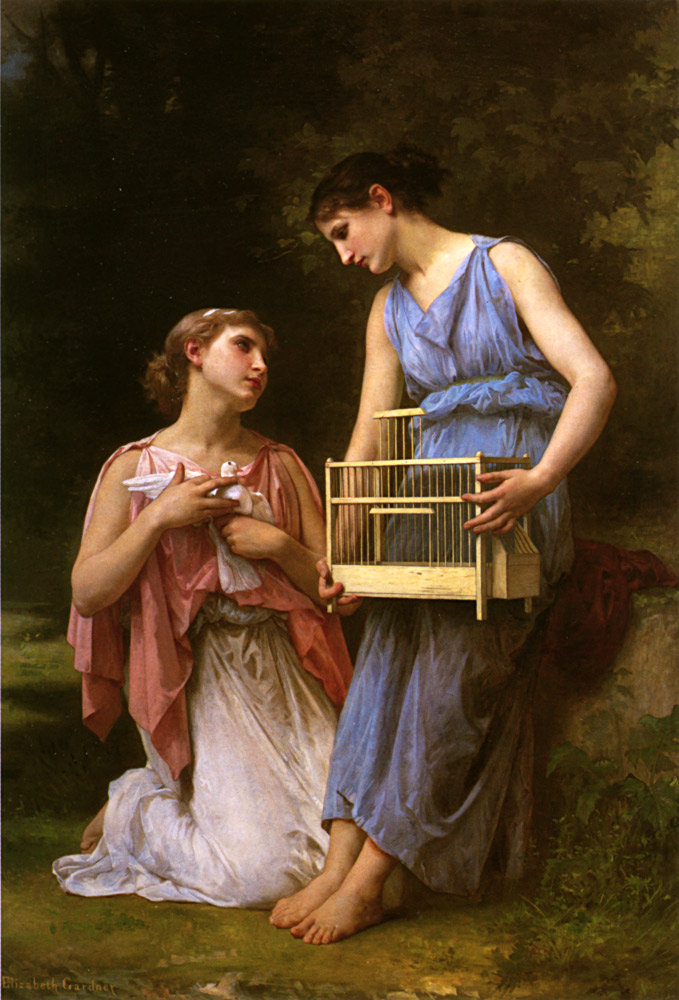 The Dove Fanciers by Elizabeth Jane Gardner Bouguereau