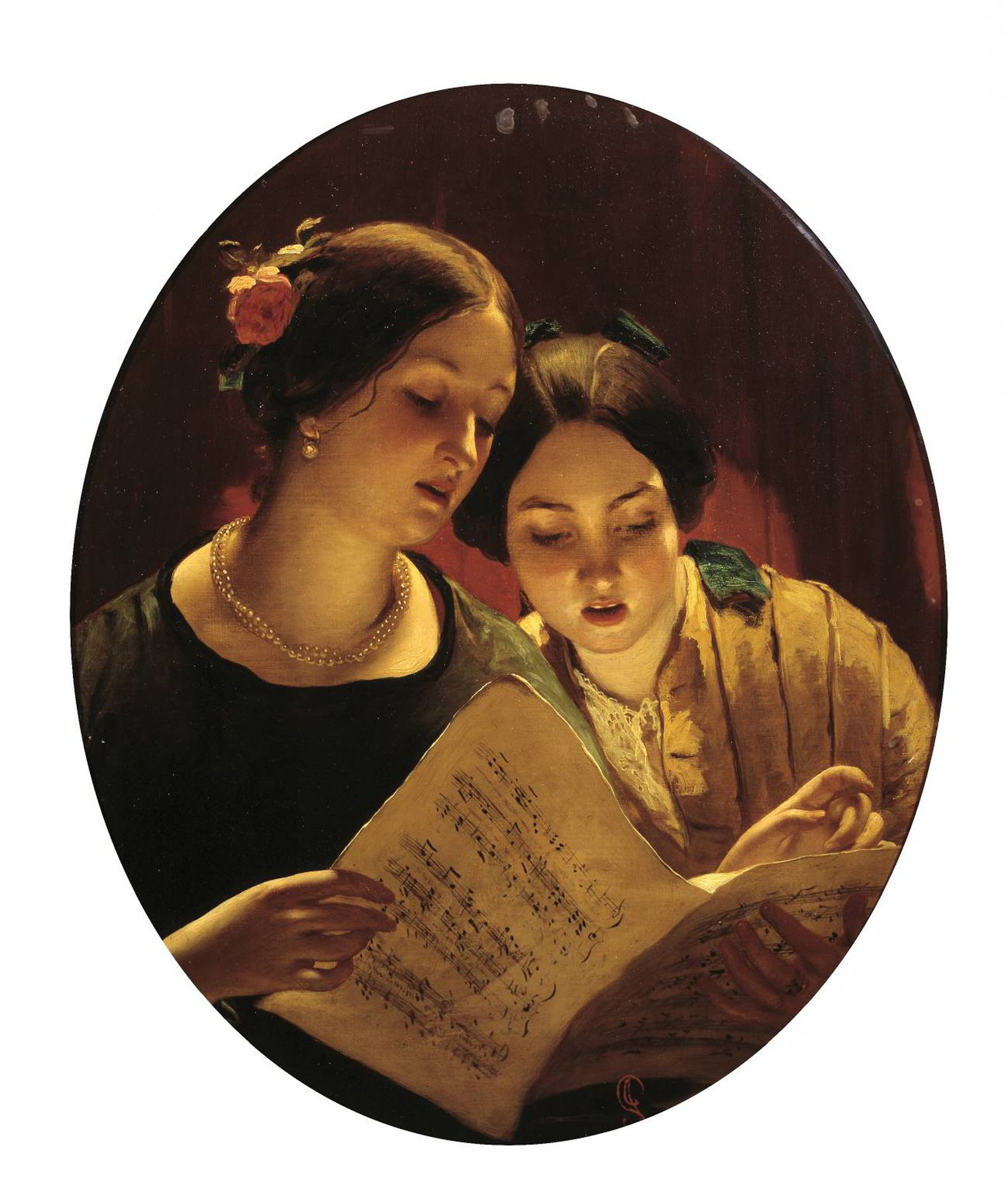 The Duet by James Sant-English Painting