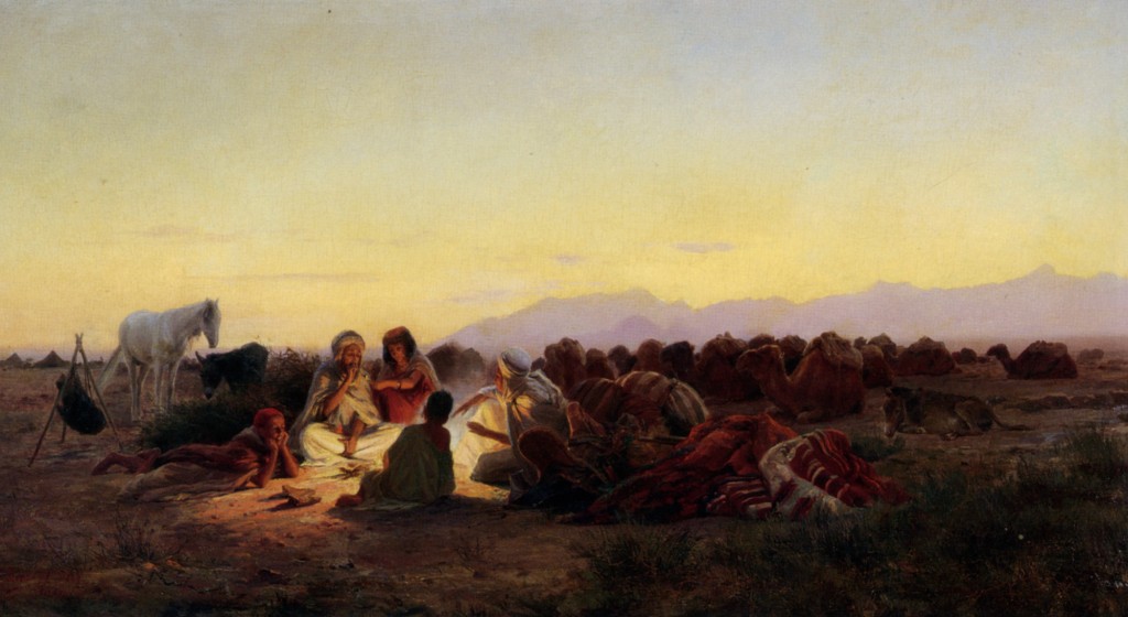 The Encampment by Eugene Alexis Girardet