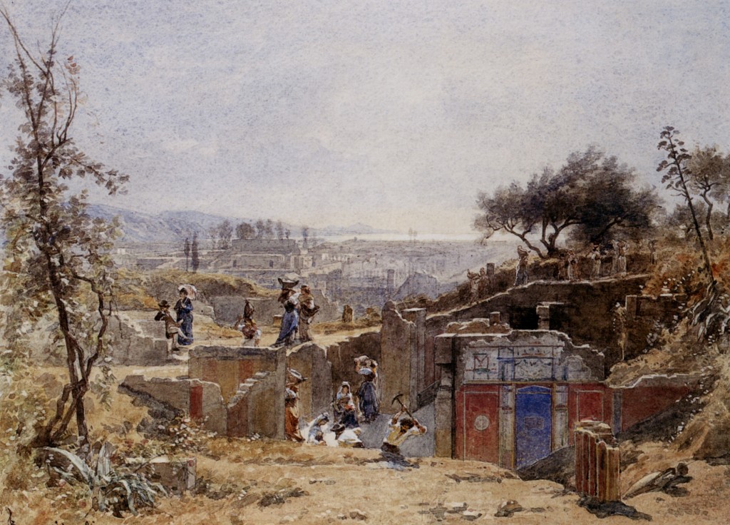 The Excavations at Pompeii by Louis Francais