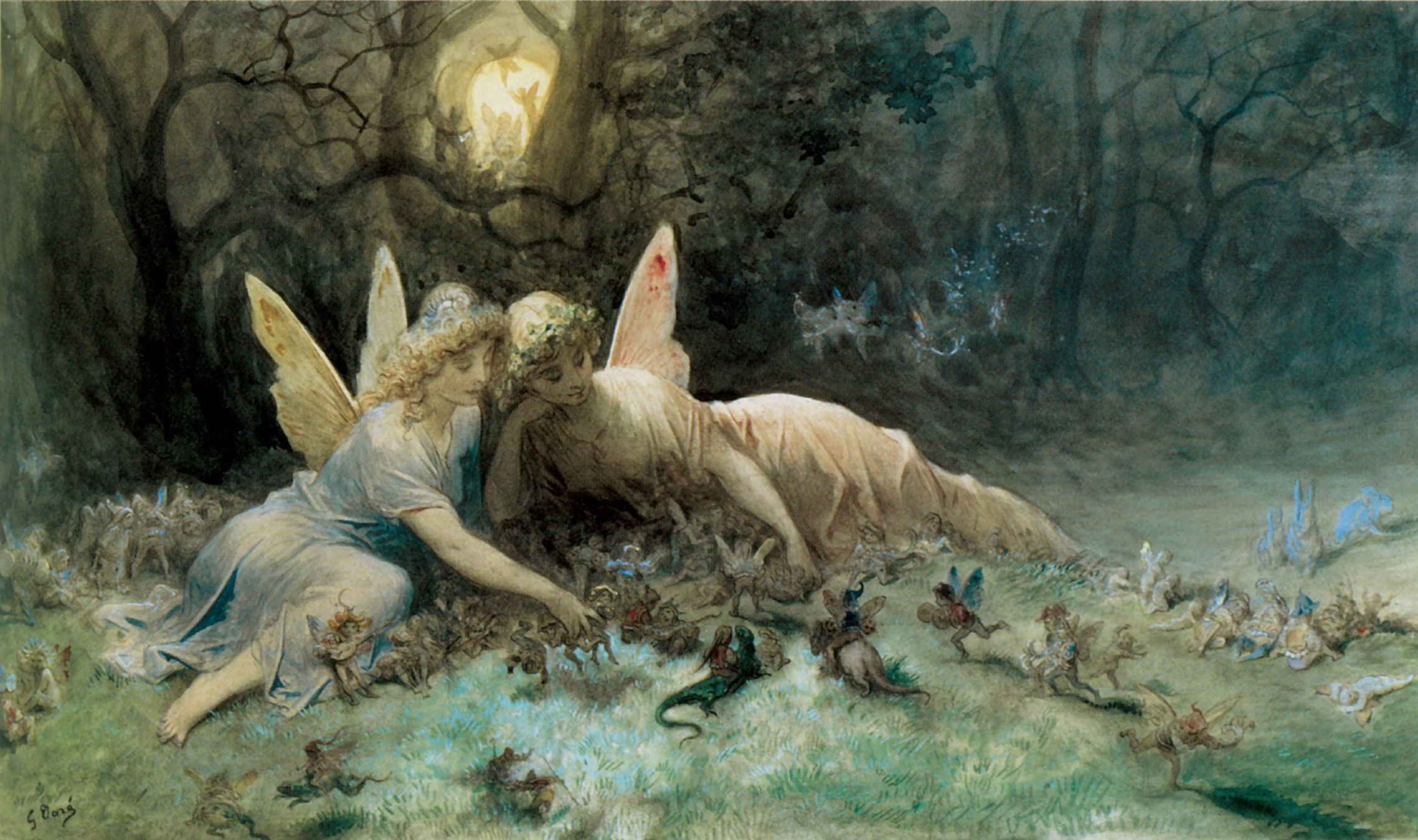 The Fairies  A Scene Drawn from William Shakespeare by Gustave Dore