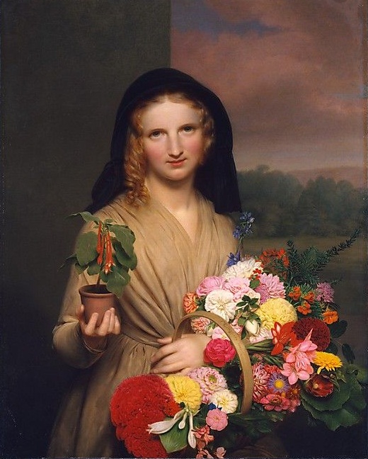The Flower Girl by Charles Cromwell Ingham