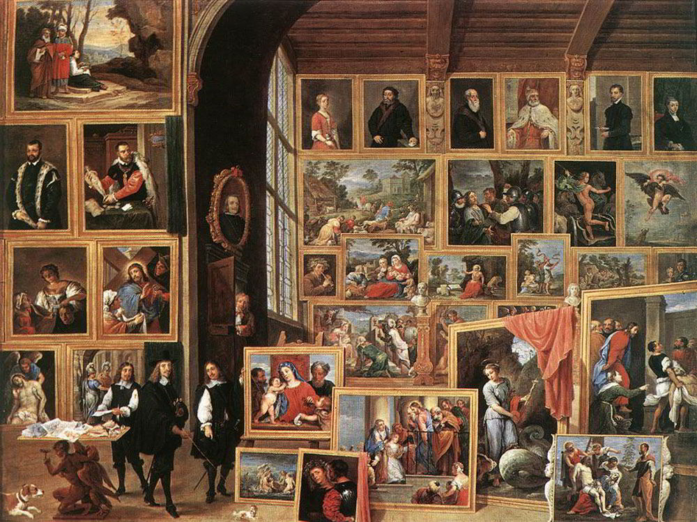 The Gallery of Archduke Leopold in Brussels by David the Younger Teniers-Oil Painting