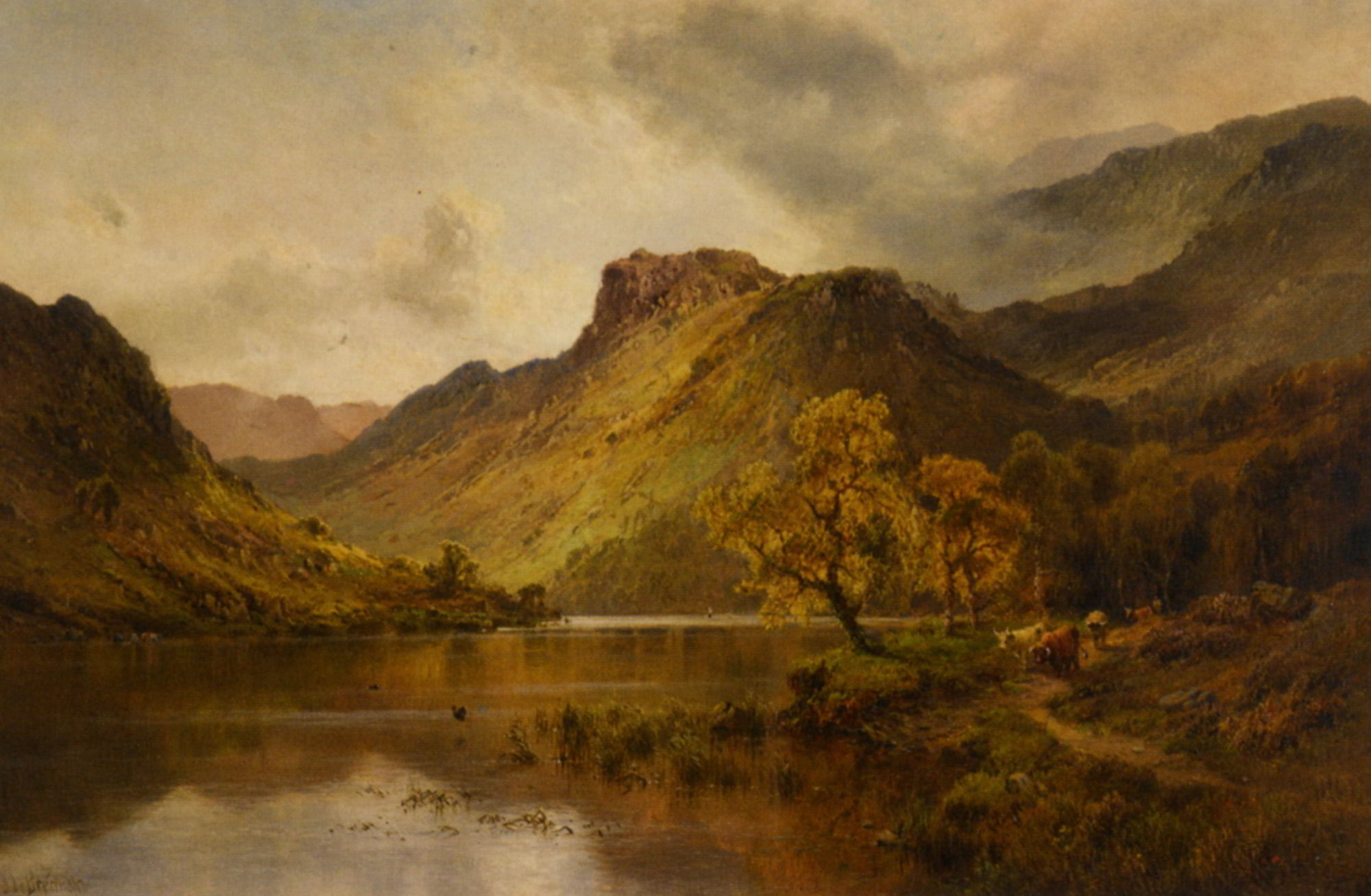The Gwynant Valley North Wales by Alfred Fontville De Breanski