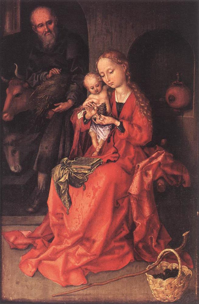 The Holy Family by Martin Schongauer-German Painting