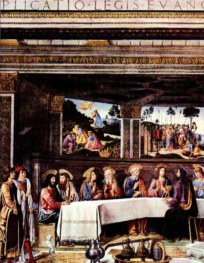 The Last Supper by Cosimo Rosselli-History Painting