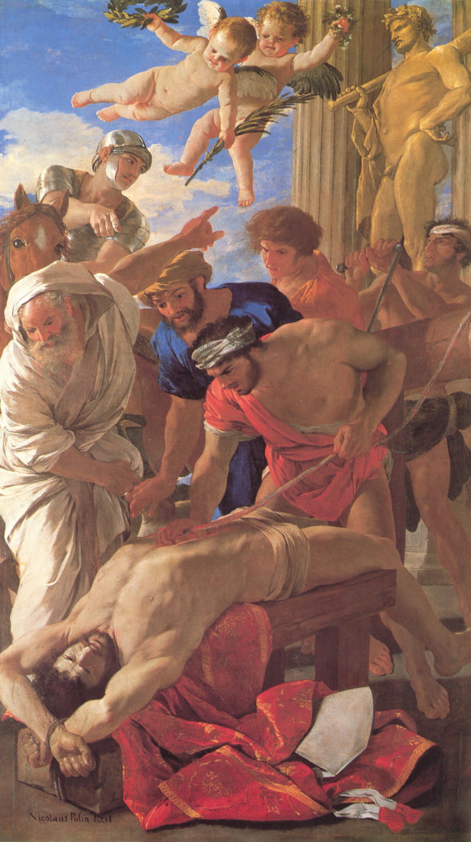The Martyrdom of St Erasmus by Nicolas Poussin