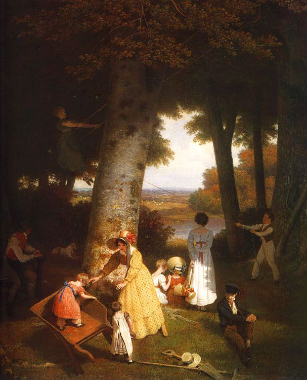 The Playground by Jacques-Laurent Agasse-Genre Painting