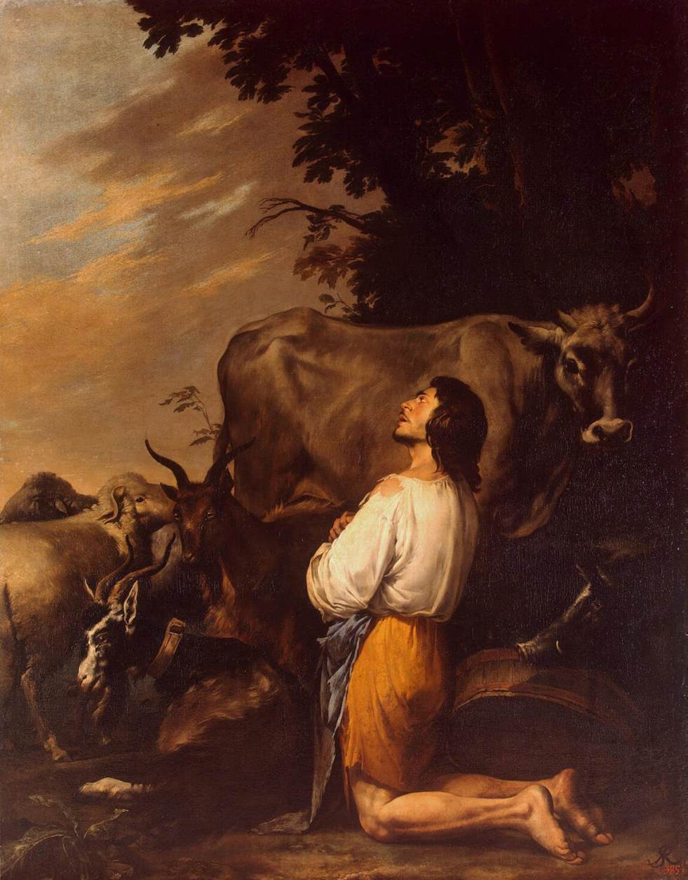 The Prodigal Son by Salvator Rosa-Oil Painting