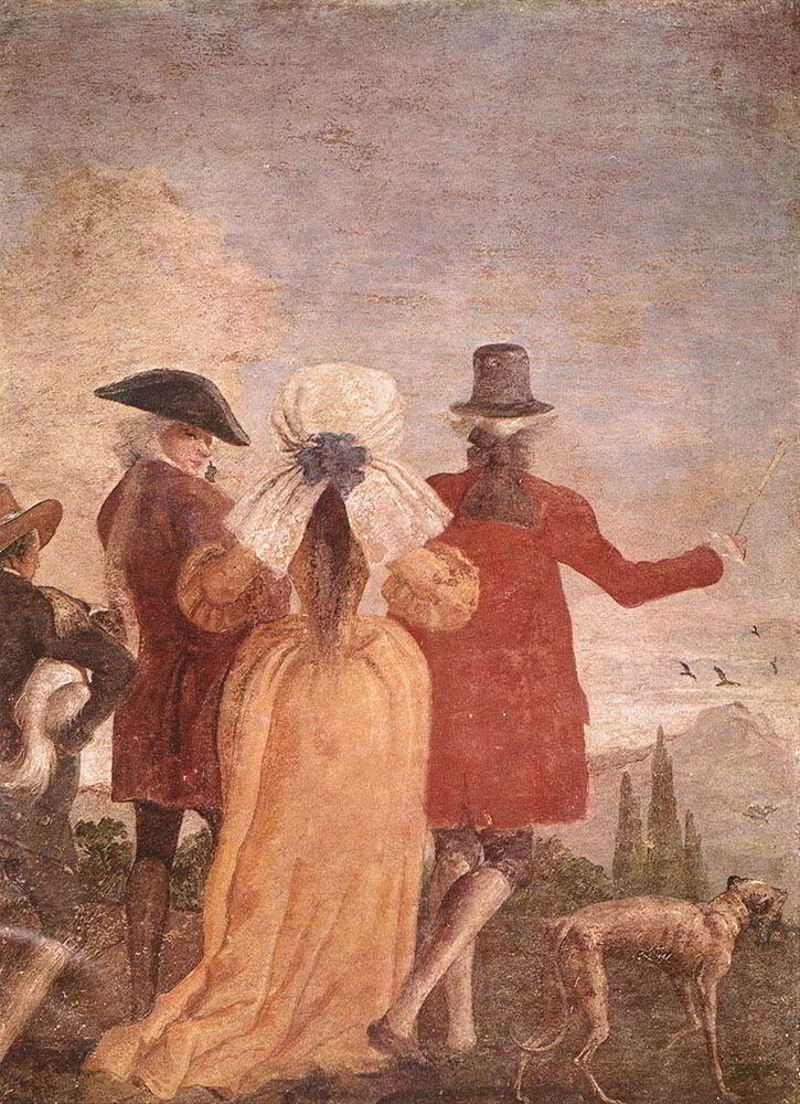 The Promenade by Giovanni Domenico Tiepolo-Italian Painting