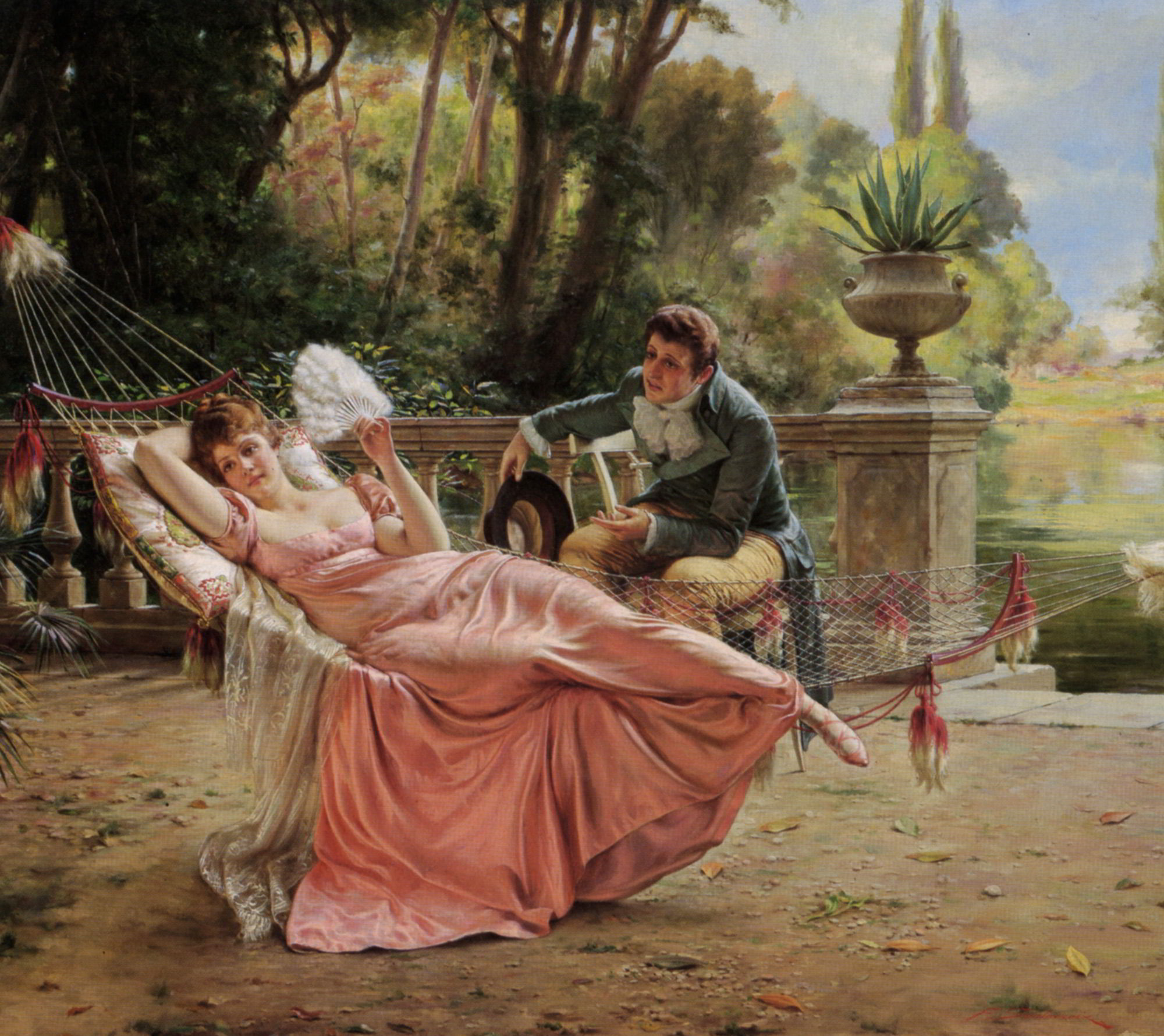 The Proposal by Charles Joseph Frederick Soulacroix-Oil Painting
