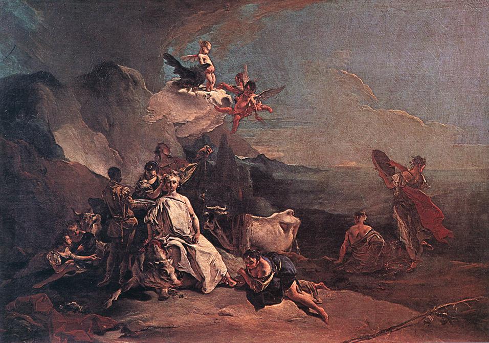 The Rape of Europa by Giovanni Battista Tiepolo-History Painting