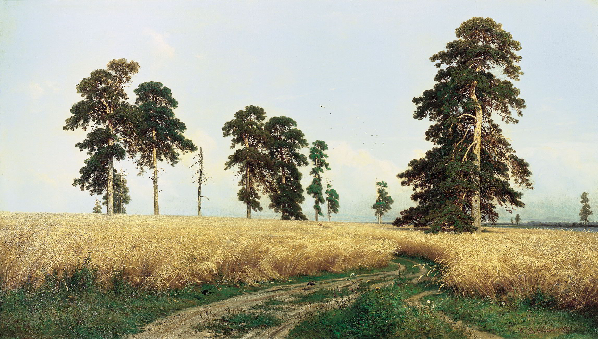 The Rye Field, 1878 by Ivan Shishkin-Oil Painting