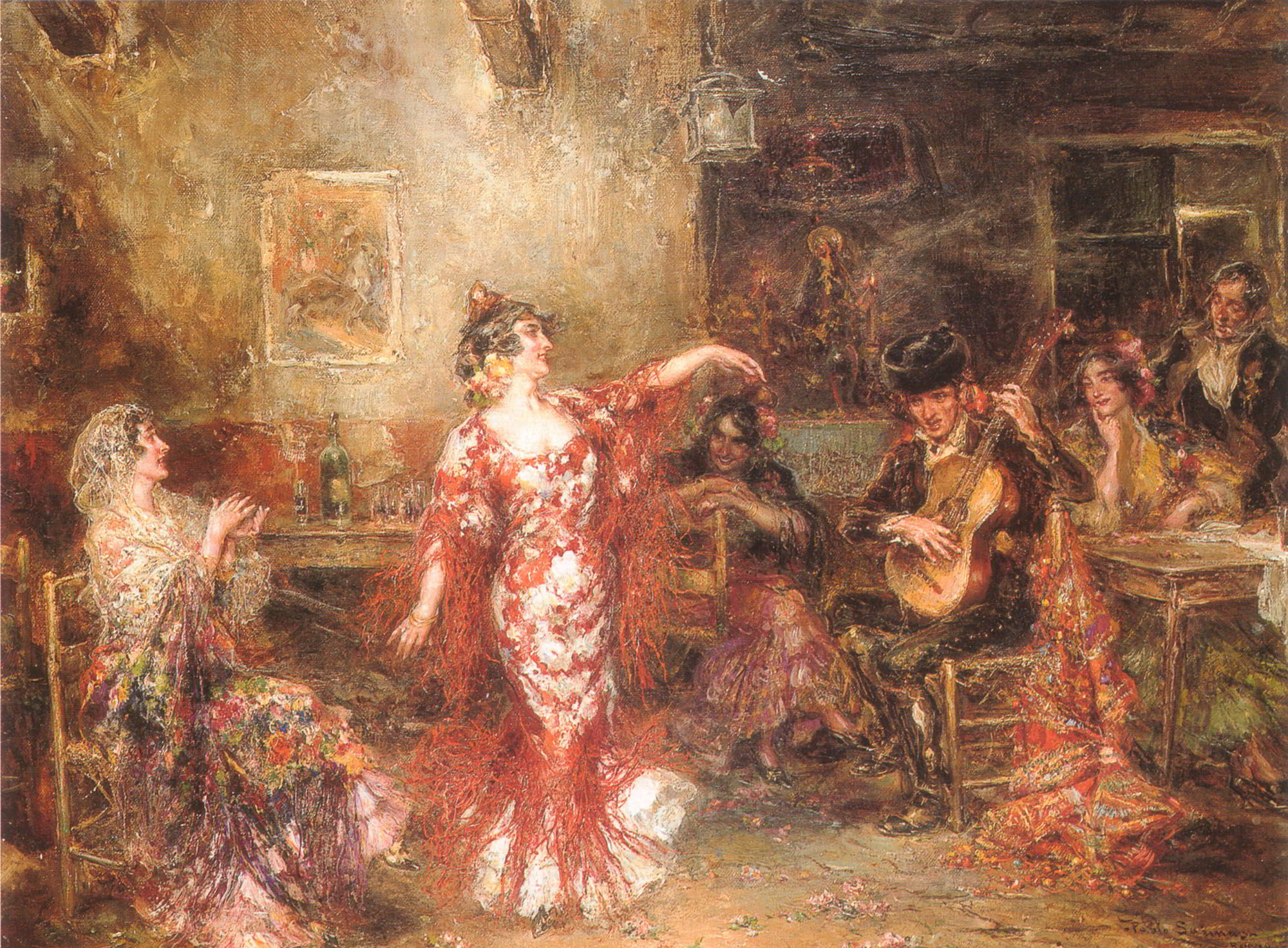 The Spanish Dancer by Pablo Juan Salinas-Spanish Painting